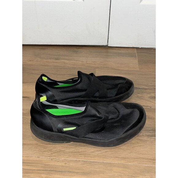 OOFOS Black & Gray Lightweight Recover Performance Fibre Low Shoes Men's Size 11 - Picture 2 of 9